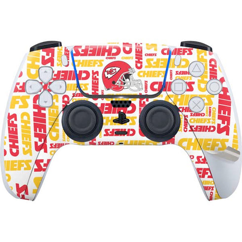 NFL Kansas City Chiefs White Blast PS5 Pro Disk Bundle Skin