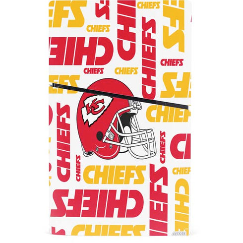 NFL Kansas City Chiefs White Blast PS5 Slim Digital Edition Console Skin