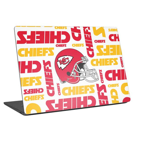 NFL Kansas City Chiefs White Blast Laptop Skins