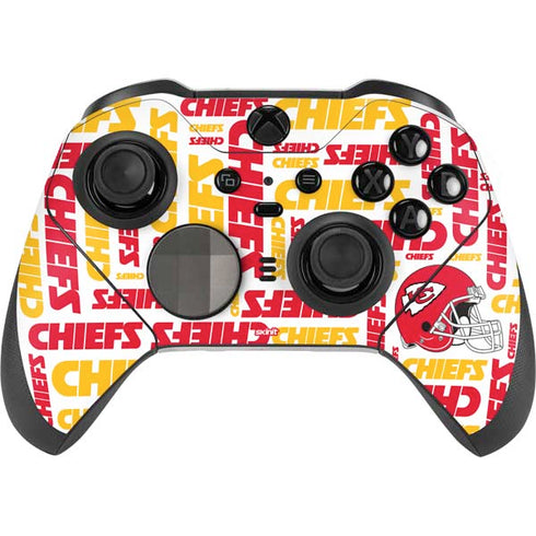 NFL Kansas City Chiefs White Blast Xbox Elite Wireless Controller Series 2 Skin