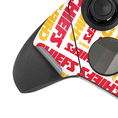 NFL Kansas City Chiefs White Blast Xbox Elite Wireless Controller Series 2 Skin
