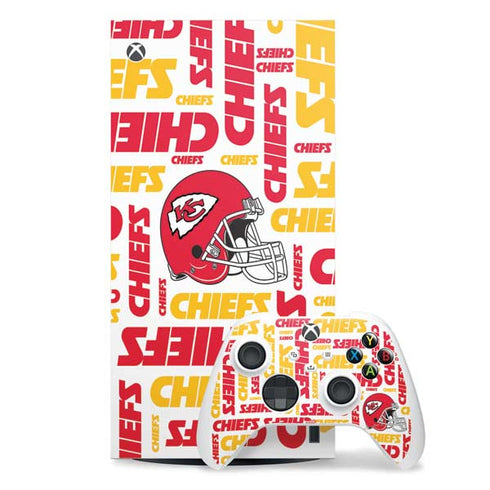 NFL Kansas City Chiefs White Blast Xbox Series X Skins