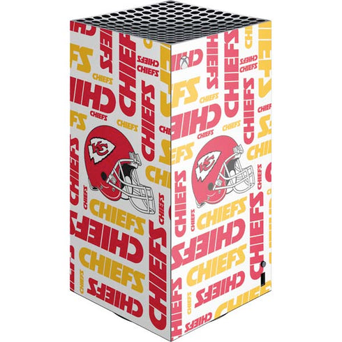 NFL Kansas City Chiefs White Blast XBox Series X Digital Edition Console Skin