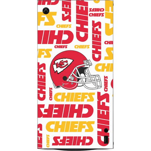 NFL Kansas City Chiefs White Blast XBox Series X Digital Edition Console Skin