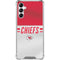 NFL Kansas City Chiefs White Striped Gabb Phone 4 Clear Case