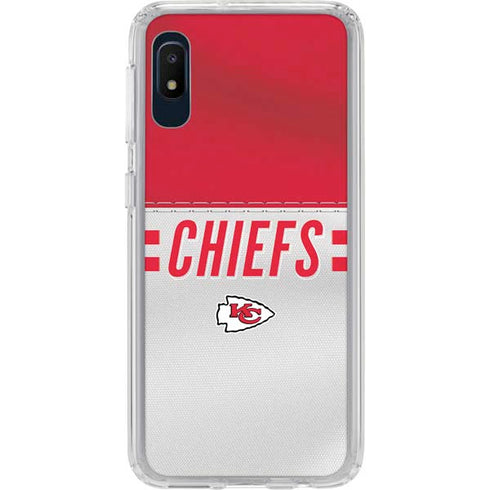 NFL Kansas City Chiefs White Striped Galaxy Cases