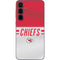 NFL Kansas City Chiefs White Striped Galaxy A35 5G Skin