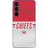 NFL Kansas City Chiefs White Striped Galaxy A35 5G Skin