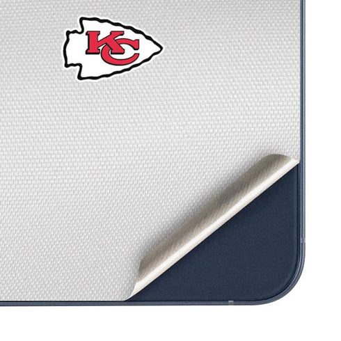NFL Kansas City Chiefs White Striped Galaxy A35 5G Skin