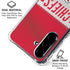 NFL Kansas City Chiefs White Striped Galaxy A36 5G Clear Case