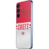 NFL Kansas City Chiefs White Striped Galaxy A55 5G Skin