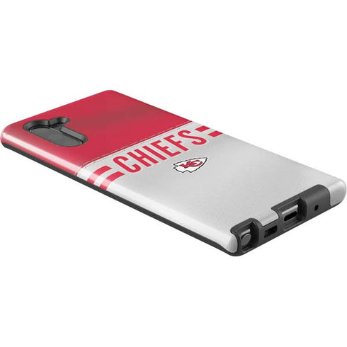 NFL Kansas City Chiefs White Striped Galaxy Note 10 Pro Case