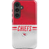 NFL Kansas City Chiefs White Striped Galaxy S25 Impact Case