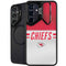 NFL Kansas City Chiefs White Striped Galaxy S25 Plus Kickstand Case
