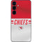 NFL Kansas City Chiefs White Striped Galaxy S25 Plus Skin