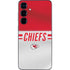 NFL Kansas City Chiefs White Striped Galaxy S25 Skin