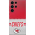 NFL Kansas City Chiefs White Striped Galaxy S25 Ultra Skin