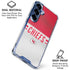 NFL Kansas City Chiefs White Striped Galaxy S25 Plus Clear Case