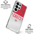 NFL Kansas City Chiefs White Striped Galaxy S25 Ultra Clear Case