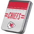NFL Kansas City Chiefs White Striped Galaxy Z Flip6 Skin