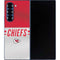 NFL Kansas City Chiefs White Striped Galaxy Z Fold6 Skin