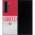 NFL Kansas City Chiefs White Striped Galaxy Z Fold6 Skin