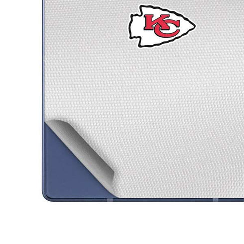 NFL Kansas City Chiefs White Striped Galaxy Z Fold6 Skin