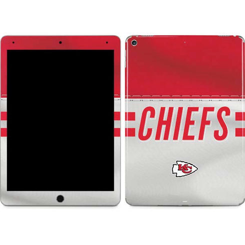 NFL Kansas City Chiefs White Striped iPad Skins