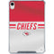 NFL Kansas City Chiefs White Striped iPad 11th Gen (2025) Clear Case