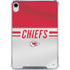 NFL Kansas City Chiefs White Striped iPad 11th Gen (2025) Clear Case