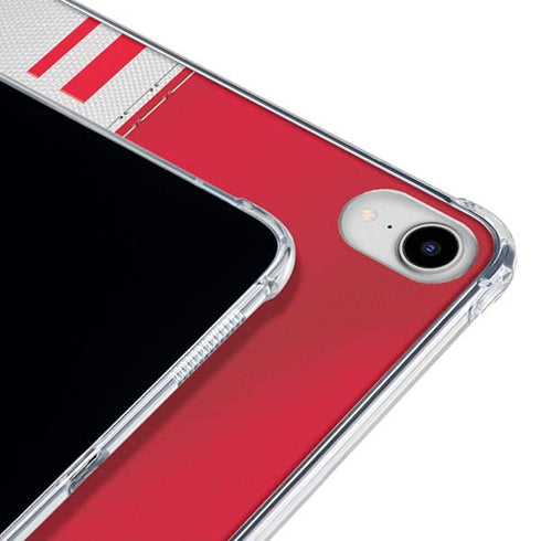 NFL Kansas City Chiefs White Striped iPad 11th Gen (2025) Clear Case