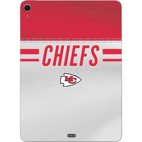 NFL Kansas City Chiefs White Striped Apple iPad Air Skin