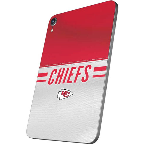 NFL Kansas City Chiefs White Striped Apple iPad Mini Skin