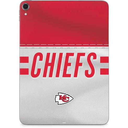 NFL Kansas City Chiefs White Striped Apple iPad Pro Skin