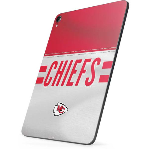 NFL Kansas City Chiefs White Striped Apple iPad Pro Skin