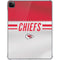 NFL Kansas City Chiefs White Striped iPad Pro 11in (2024) Clear Case