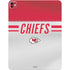NFL Kansas City Chiefs White Striped iPad Pro 13in M4 (2024) Skin