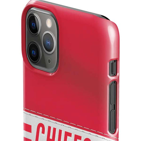 NFL Kansas City Chiefs White Striped iPhone 11 Pro Lite Case