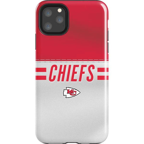 NFL Kansas City Chiefs White Striped iPhone 11 Pro Max Impact Case
