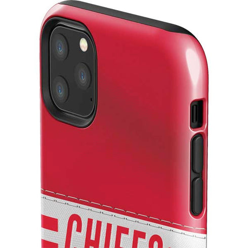 NFL Kansas City Chiefs White Striped iPhone 11 Pro Max Impact Case