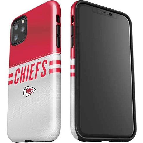 NFL Kansas City Chiefs White Striped iPhone 11 Pro Max Impact Case