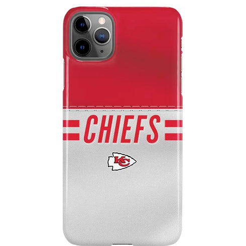 NFL Kansas City Chiefs White Striped iPhone 11 Pro Max Lite Case