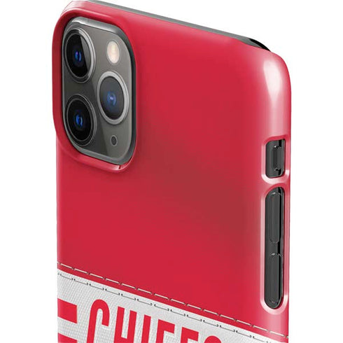 NFL Kansas City Chiefs White Striped iPhone 11 Pro Max Lite Case