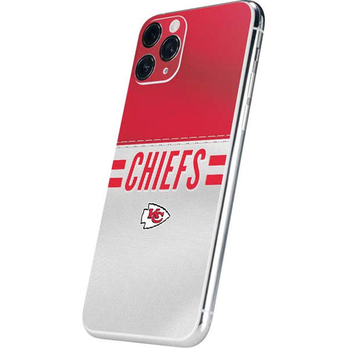 NFL Kansas City Chiefs White Striped iPhone 11 Pro Skin
