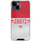 NFL Kansas City Chiefs White Striped iPhone 15 Clear Case