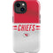 NFL Kansas City Chiefs White Striped iPhone 15 Impact Case