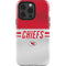 NFL Kansas City Chiefs White Striped iPhone 15 Pro Impact Case