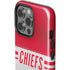 NFL Kansas City Chiefs White Striped iPhone 15 Pro Impact Case