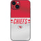 NFL Kansas City Chiefs White Striped iPhone 15 Skin