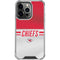 NFL Kansas City Chiefs White Striped iPhone 16 Pro Clear Case